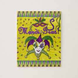 Jester Mask Mardi Gras Harlequin Pussel