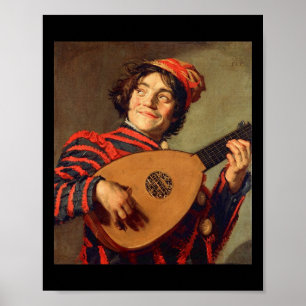 Jester med Kanvastrycket Lute Poster