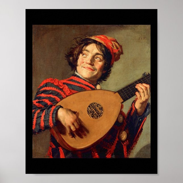Jester med Kanvastrycket Lute Poster (Framsidan)