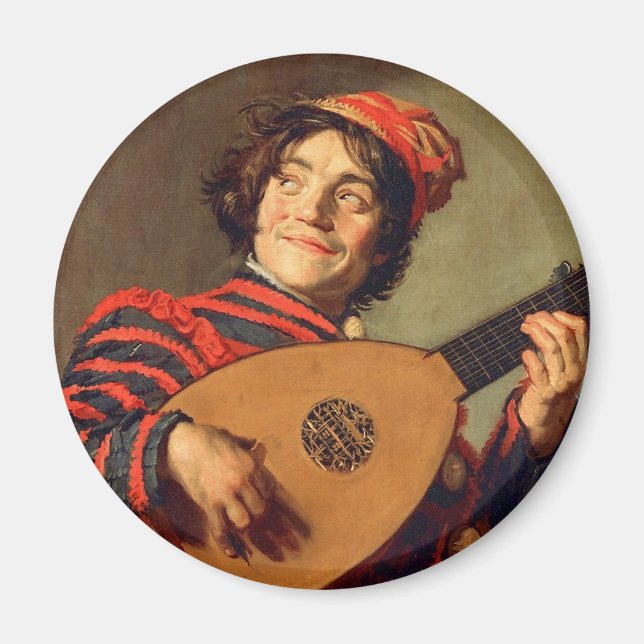 Jester med Lute Magnet (Framsidan)
