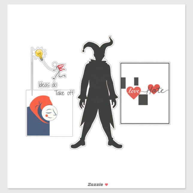 Jester Patch Klistermärken (Ark)