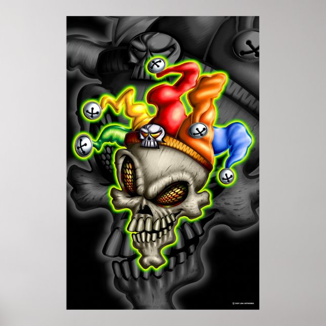 Jester Skull (Poster) Poster (Framsidan)