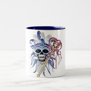 Jester Skull Två-Tonad Mugg