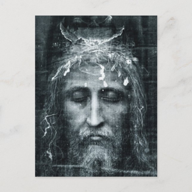 Jesu ansikte  vykort (Framsida)