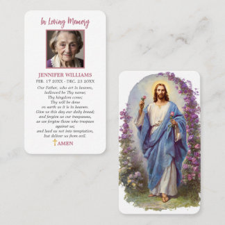 Jesu Begravnings Minneshögtid Sympati Bön Kort