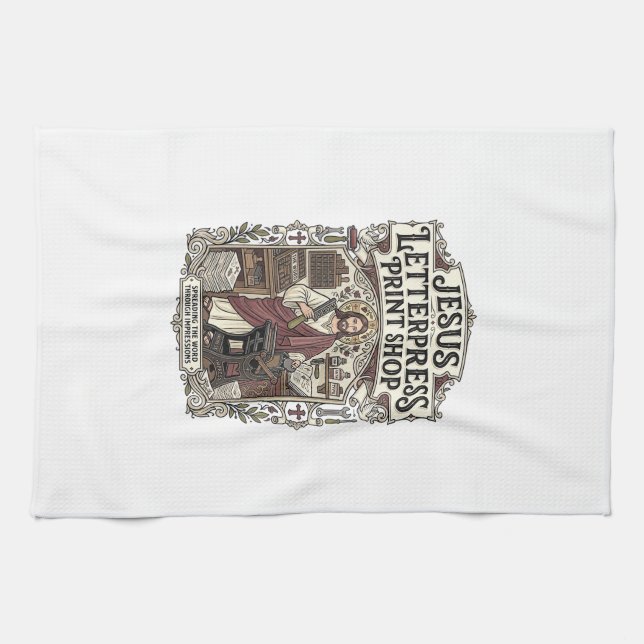 Jesu bröllopstryckeri Jesu bröllopstryckeri Pri Kökshandduk (Horisontell)
