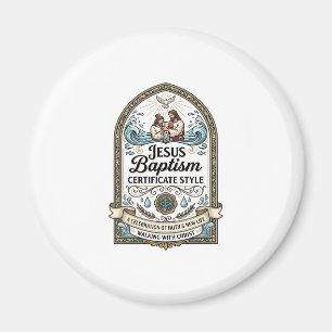 Jesu Dopscertifikat Stil Jesu Dopscertifikat Magnet