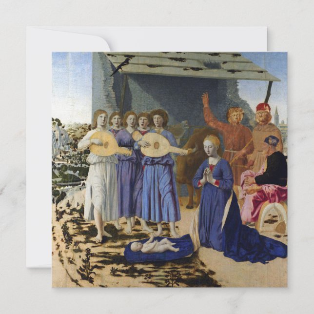 JESU FÖDELSE, ÄNGLAR av PIERO DELLA FRANCESCA (Framsida)