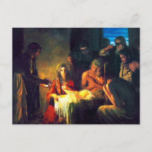 Jesu födelse av Carl Bloch Vykort