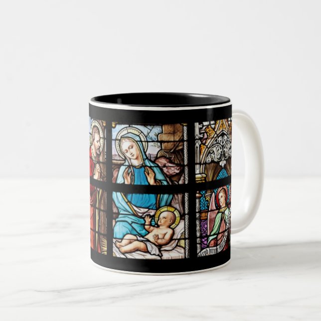 Jesu födelse Två-Tonad mugg (Framsida höger)