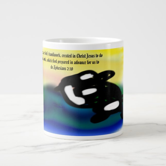 Jesu handverk jumbo mugg (Framsidan)