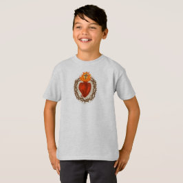 Jesu heliga hjärta barn t-shirt