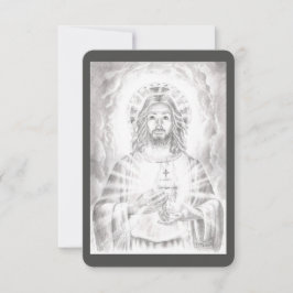 Jesu heliga hjärta bönekort inbjudningar