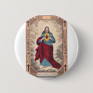 Jesu heliga hjärta knapp