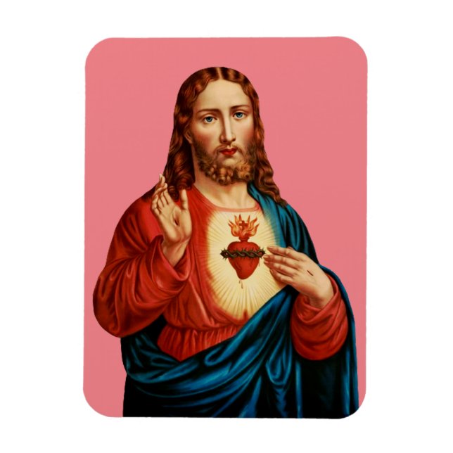 Jesu heliga hjärta magnet (Vertikal)