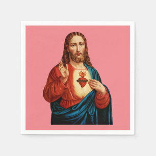 Jesu heliga hjärta pappersservett