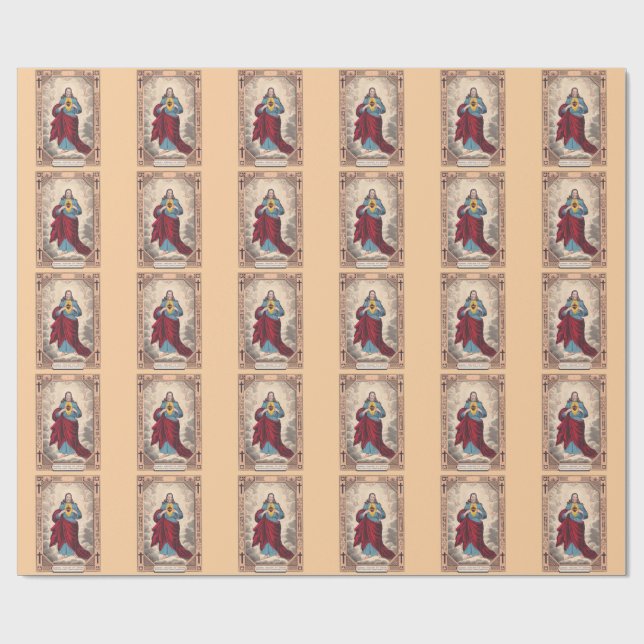 Jesu heliga hjärta presentpapper (Platt)