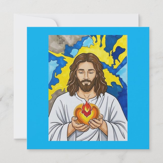 Jesu heliga hjärta spara datumet (Framsida)