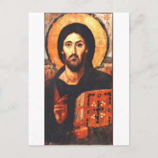 Jesu ikon i 6e vykort