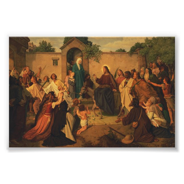 Jesu intåg i Jerusalem Fototryck (Framsidan)