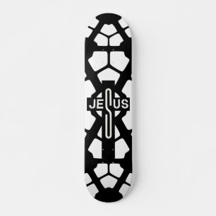 Jesu kors mini skateboard bräda 18,5 cm
