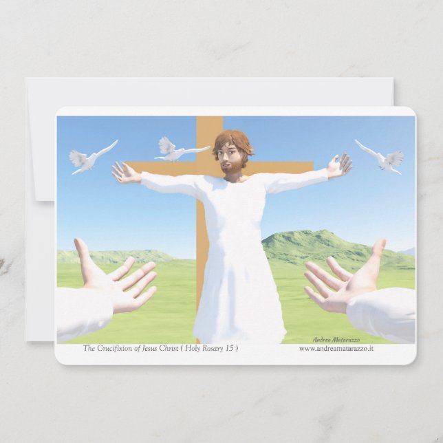 Jesu korsfästelse inbjudningar (Framsida)
