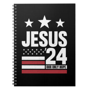 Jesu Kristi 2024 President USA Val Politisk Anteckningsbok