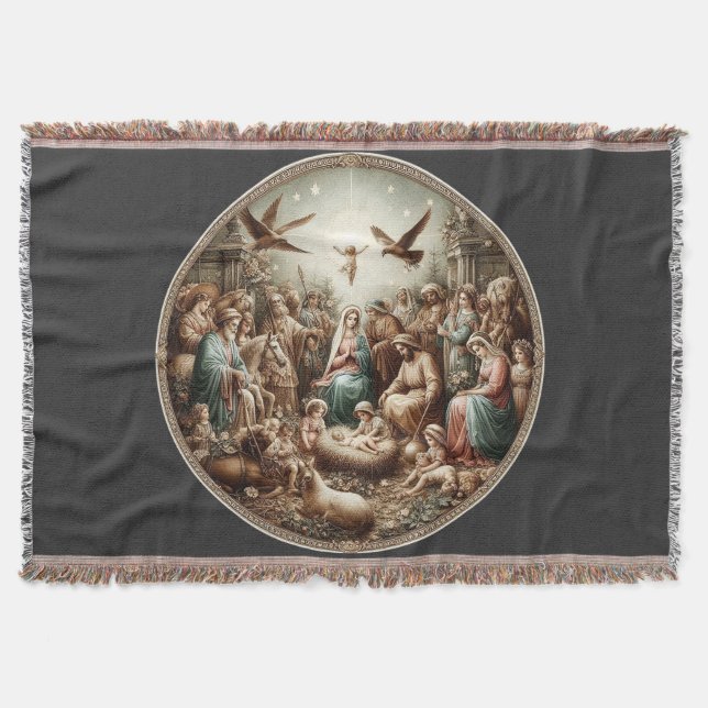 Jesu Kristi födelse Filt (Framsidan)
