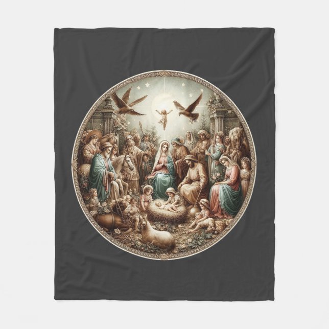 Jesu Kristi födelse Fleecefilt (Framsidan)