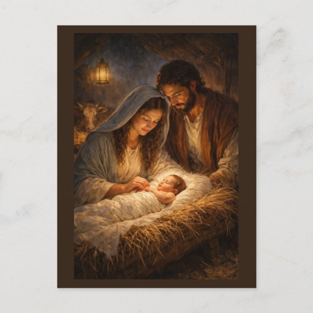 Jesu Kristi födelse Helg Vykort (Framsida)