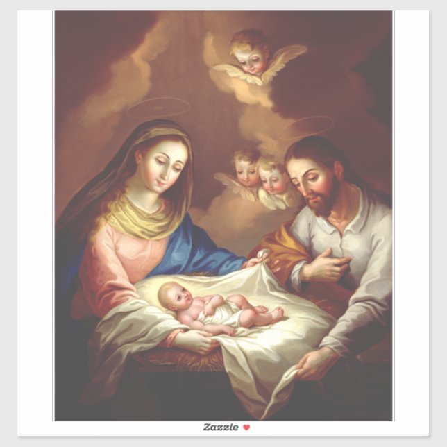 Jesu Kristi födelse Klistermärken (Ark)