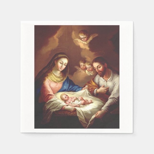Jesu Kristi födelse Pappersservett (Framsidan)
