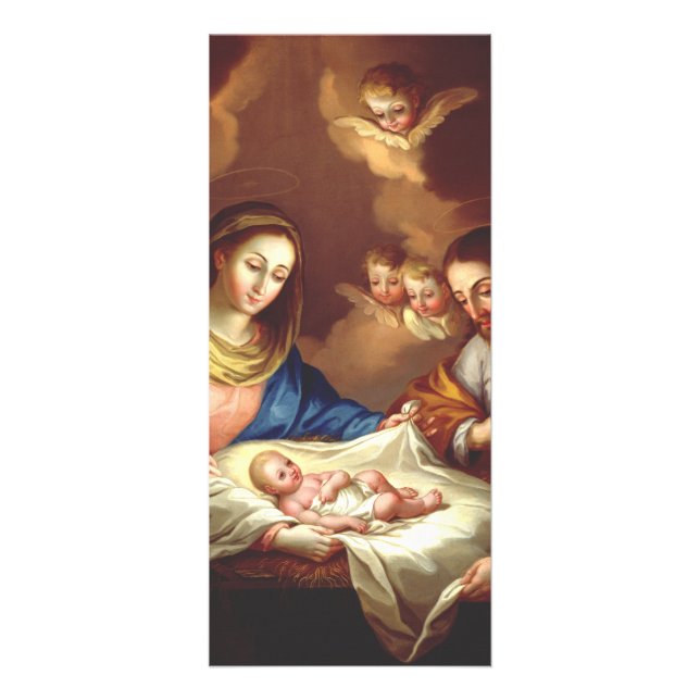 Jesu Kristi födelse Reklamkort (Framsidan)