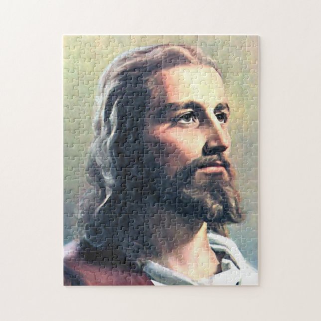 Jesu Kristi Frälsare Gud Son Religion Tro Pussel (Vertikal)