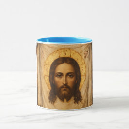Jesu Kristi Ikon av den Heliga Näsduken Mugg