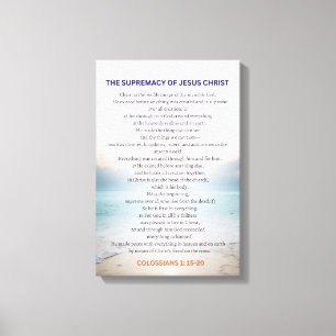 Jesu Kristi överhöghet - Kolosserbrevet 1:15-20 Canvastryck