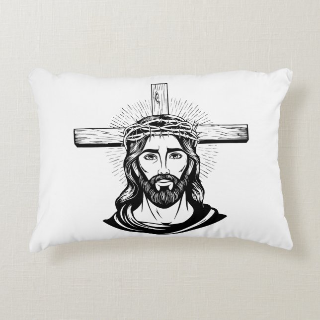 Jesu Kristi Prydnadskudde (Framsidan)
