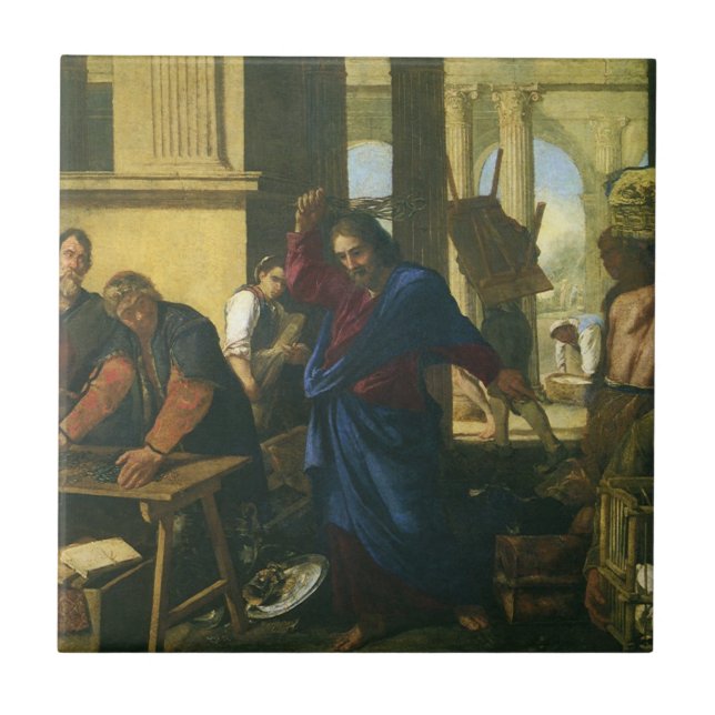 Jesu Kristi rening av templet Kakelplatta (Framsidan)