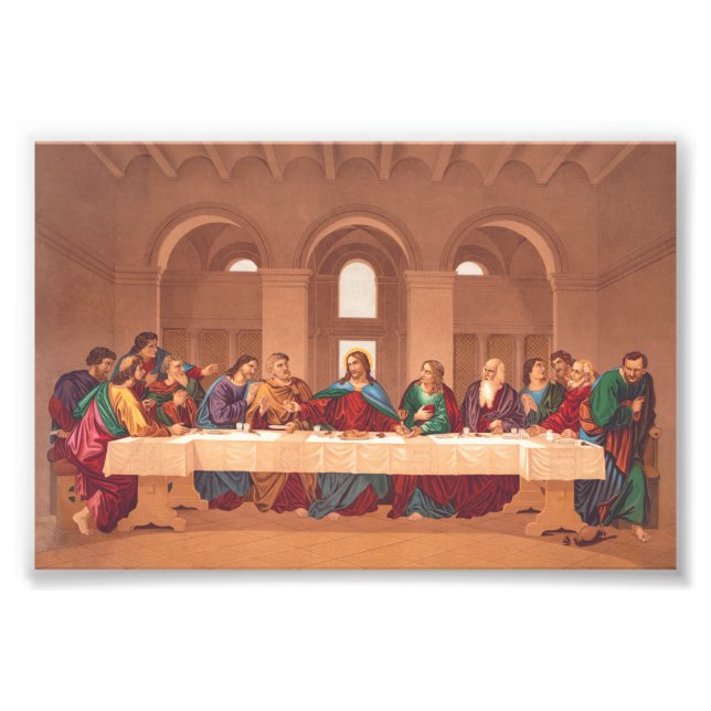 Jesu Kristi sista måltid Fototryck (Framsidan)