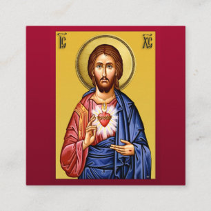 Jesu Kristi son till Gud nya Fyrkantigt Visitkort