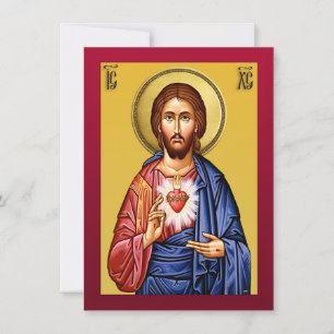 Jesu Kristi son till Gud nya röda Inbjudningar