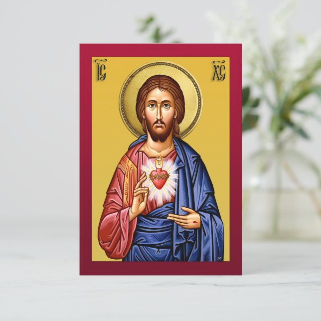 Jesu Kristi sonen Guds nya röda OSA Kort (Stående Fram)