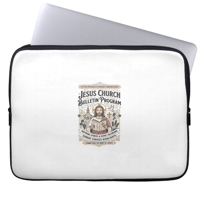 Jesu Kyrka Bulletin Program Jesu Kyrka Bulleti Laptop Fodral (Framsidan)