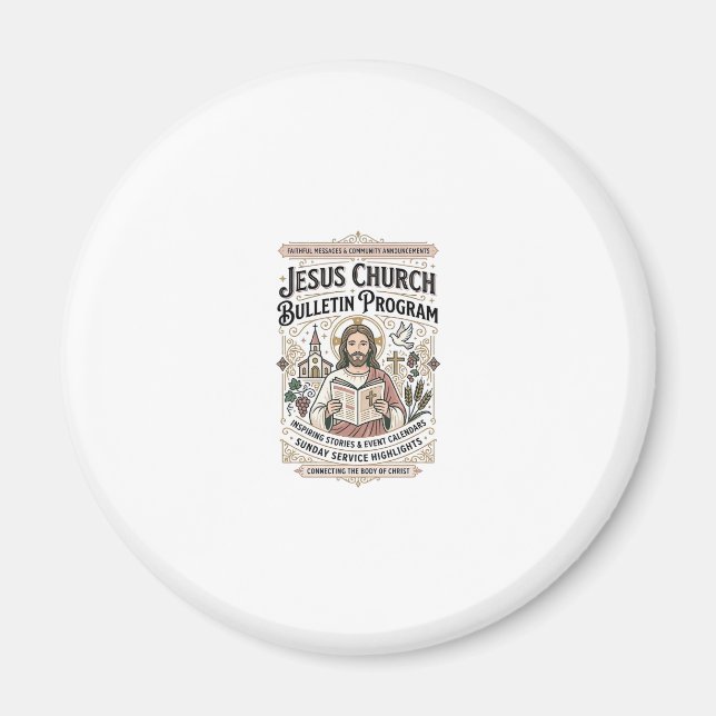 Jesu Kyrka Bulletin Program Jesu Kyrka Bulleti Magnet (Framsidan)