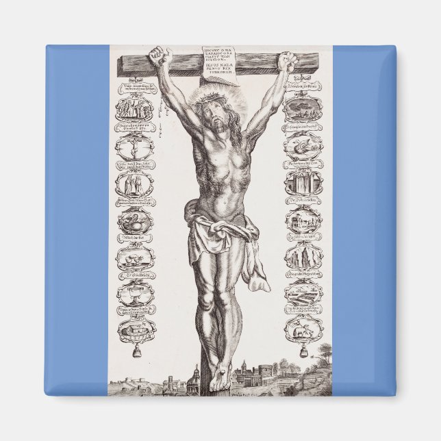 Jesu lidande Jesu Kristi korsfästelse Magnet (Framsidan)