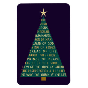 Jesu namn julgran magnet