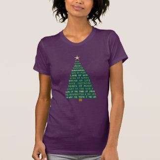 Jesu namn julgran t shirt