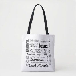Jesu namns skripttext tygkasse