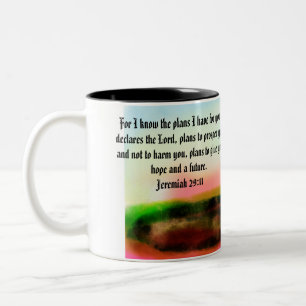 Jesu plan Två-Tonad mugg