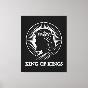 Jesu silhuett Konungars konung  Canvastryck